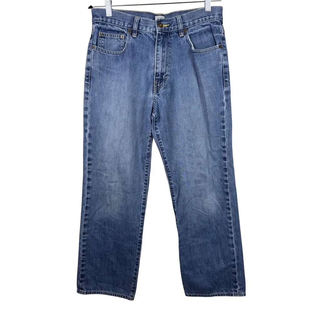 J.Crew Relaxed Jeans Mens 31x30 Blue Straight Leg 100% Cotton Medium Wash Denim